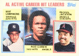 1984 Topps      711     Rod Carew/Bert Campaneris/Reggie Jackson LL